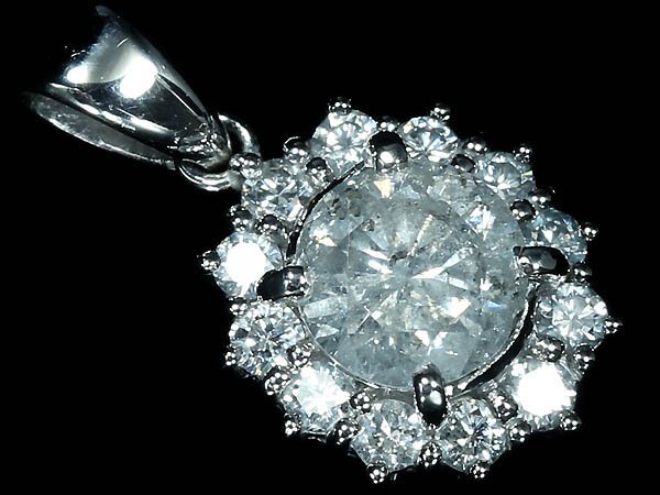 MR14867SS【1円～】新品【RK宝石】《DIAMOND》天然ダイヤモンド 特大1.148ct 極上脇石ダイヤ 0.6ct Pt900 高級ペンダントヘッド ダイヤ_2