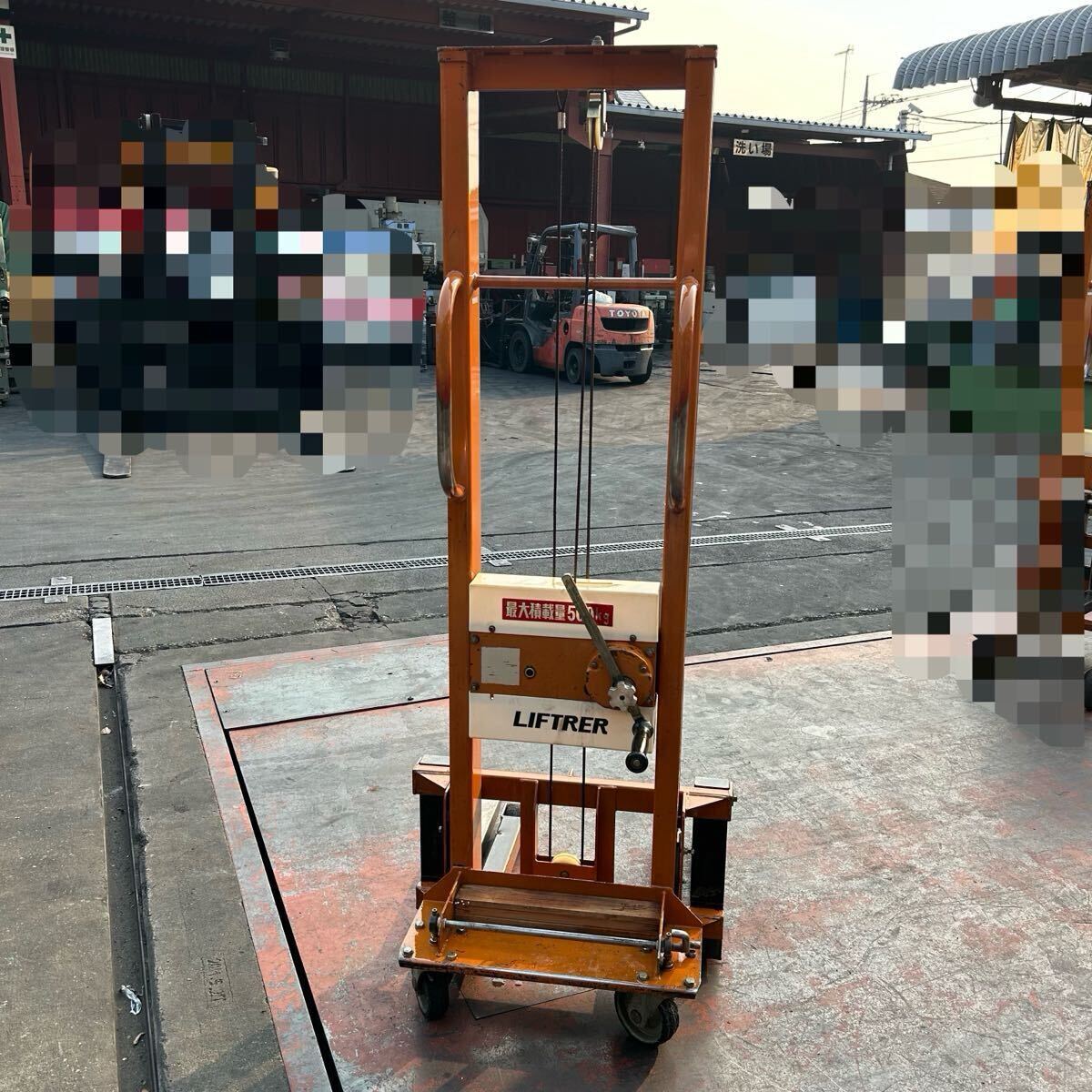 T103 カントー リフトラー 運搬 500-ST 最大積載量500kg 最高位約151.5cm最低位約7.5cm ※ブレーキ使用不可_2
