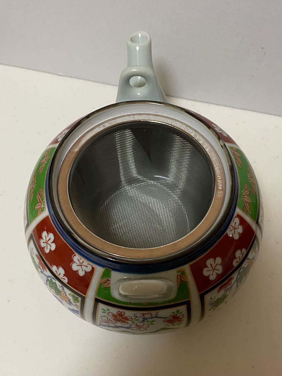 【新品未使用】清秀作 有田焼急須 赤絵 茶器_6