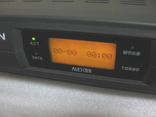 アレクソン ALEXON ターミナルアダプタTD680P 中古品(TA、ISDNボード