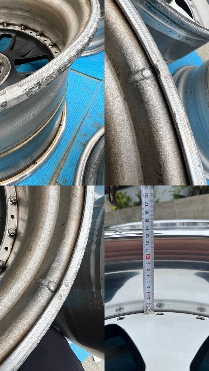 希少品　深リム　10j 11j ヴィエナ　クライス　ビエナ　ホイール　PCD114.3 9穴　18インチ_8