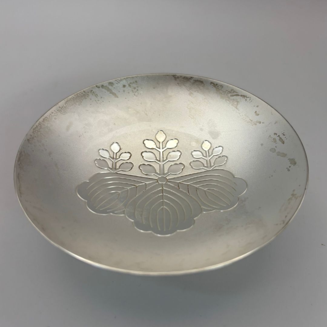 銀杯 造幣局製 純銀 消防庁 SILVER1000 68g 木箱入り アンティーク