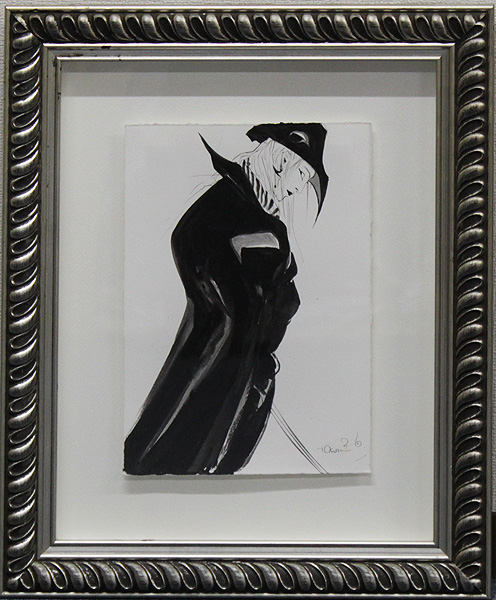 ◇天野喜孝◇原画 2007-285◇希少なオリジナル◇モノトーン◇(シルク 