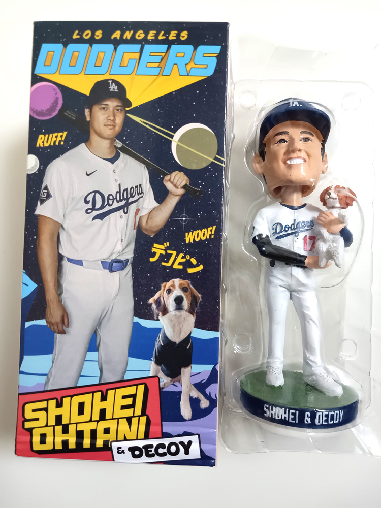 大谷翔平 デコピン ドジャース 2024年8月28日 球場配布 ボブルヘッド 