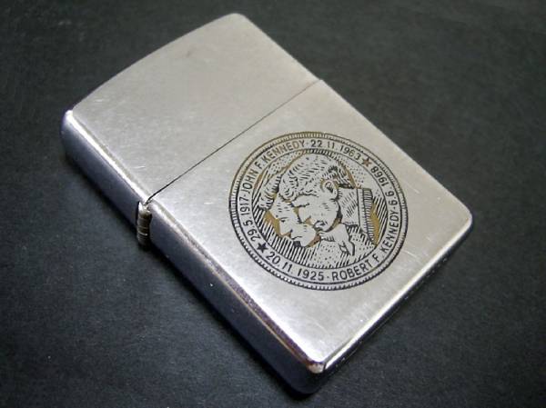 Zippo 1968年 JOHN F & ROBERT F KENNEDY ケネディ兄弟追悼