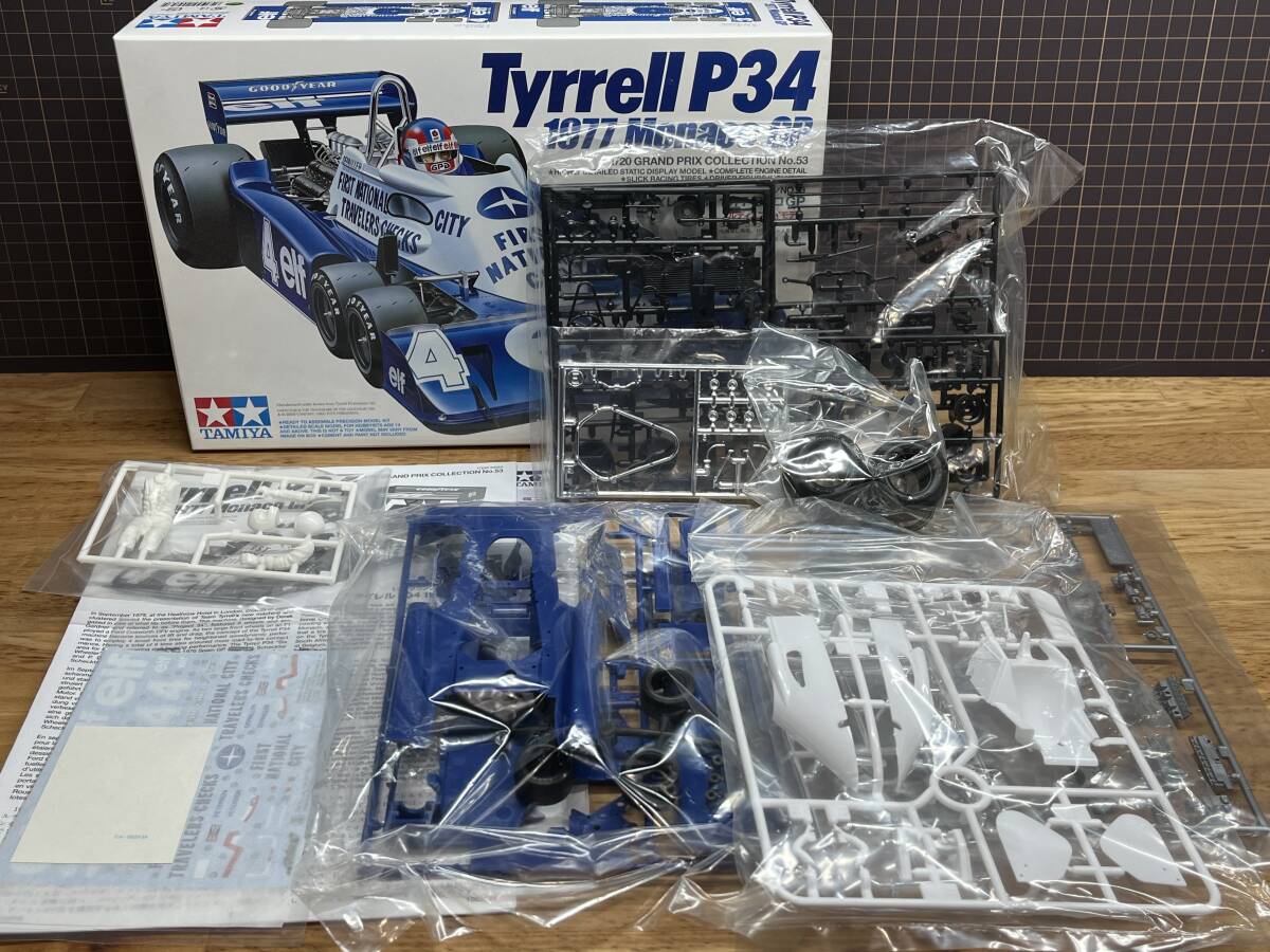 タミヤ 1/20 F1キット4個セット マクラーレンMP4/7・ティレルP34・ロータス102D・フェラーリF189 未組立品_3