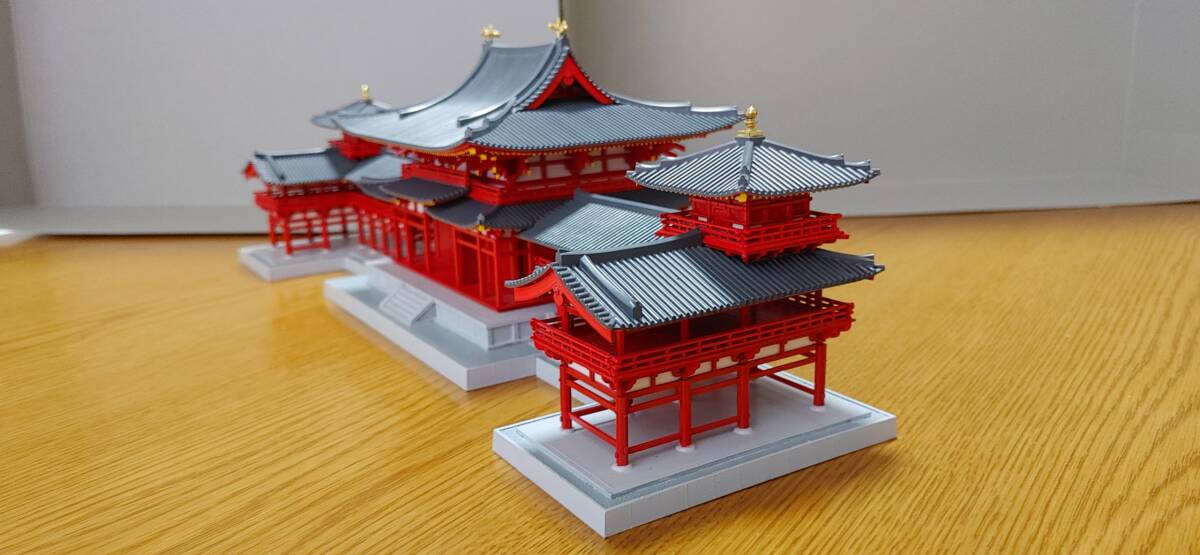 プラモデル金閣寺、プラモデル平等院鳳凰堂のセットです_7