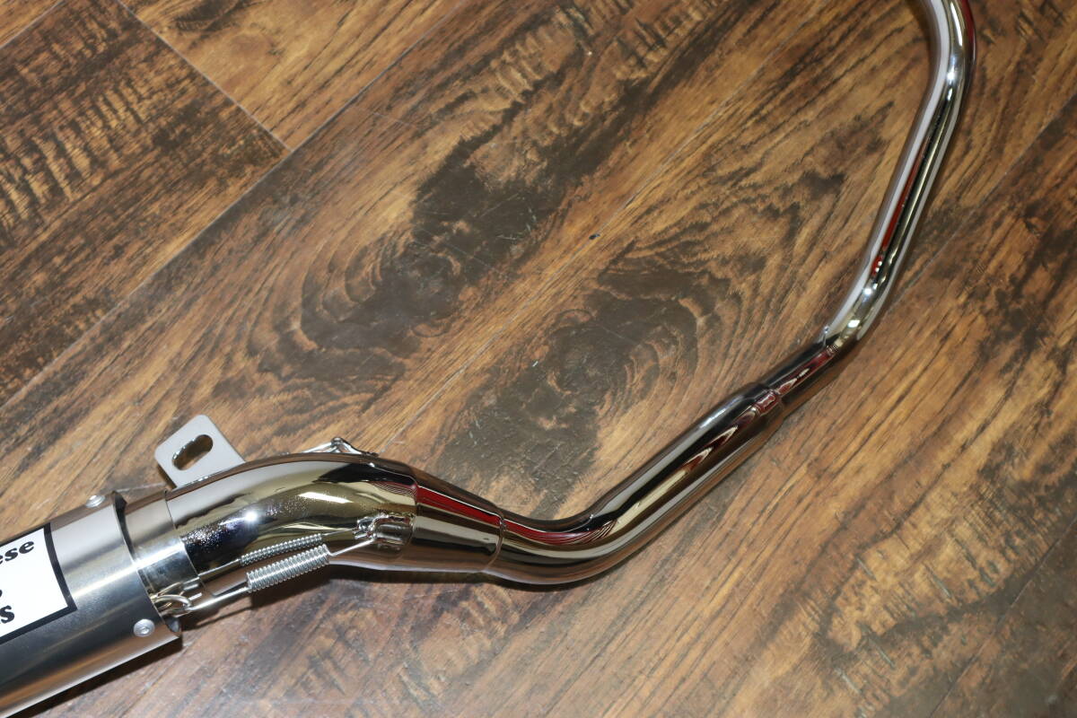 【フレンズ】エイプ50 APE50 NEW ルーザー管 メッキ フランジ付き アルミサイレンサー_4