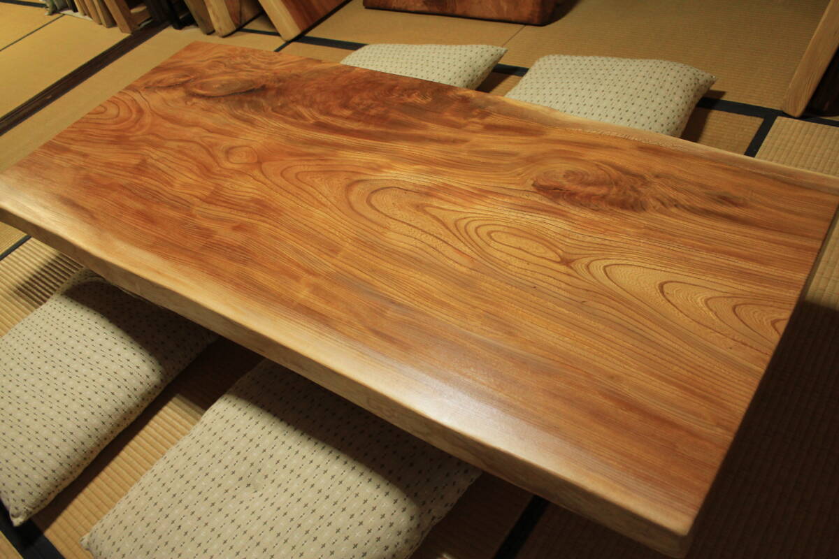 美虎杢 】◇天然欅 無垢一枚板◇幅82cm！良杢目◎ テーブル・座卓・DIY