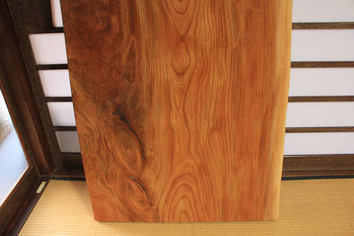 美虎杢 】◇天然欅 無垢一枚板◇幅82cm！良杢目◎ テーブル・座卓・DIY