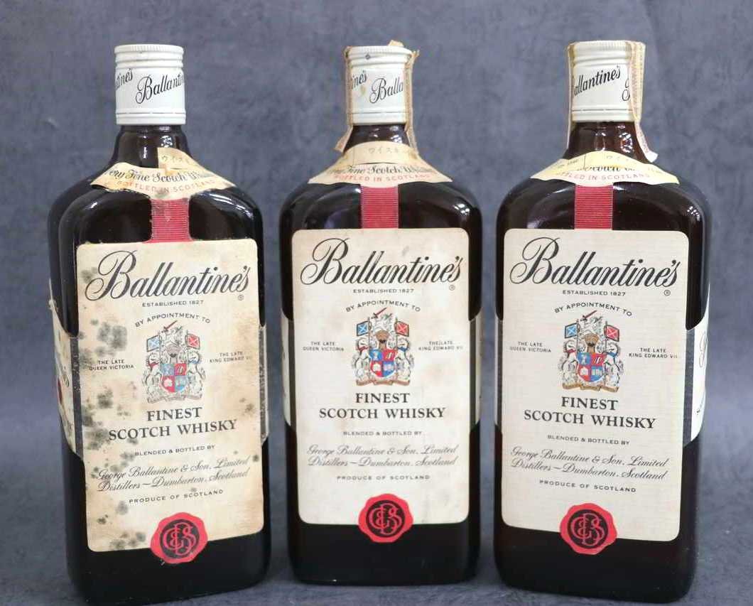 1円～【古酒 未開栓】スコッチ バランタイン BALLANTINE'S FINEST 赤青