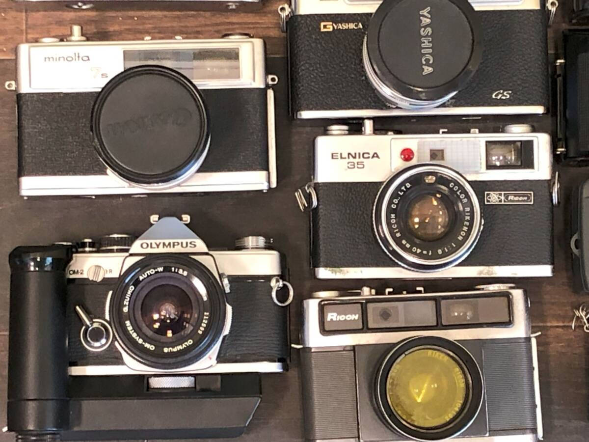 【A】【まとめ売り】カメラ　レンズ　まとめて　約13kg　OLYMPUS　CANON　RICOH　MINOLTA　他　光学機器_2