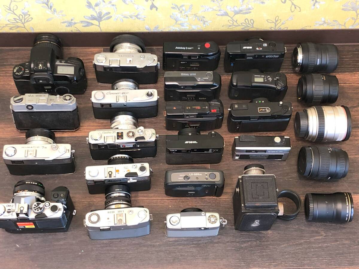 【A】【まとめ売り】カメラ　レンズ　まとめて　約13kg　OLYMPUS　CANON　RICOH　MINOLTA　他　光学機器_8