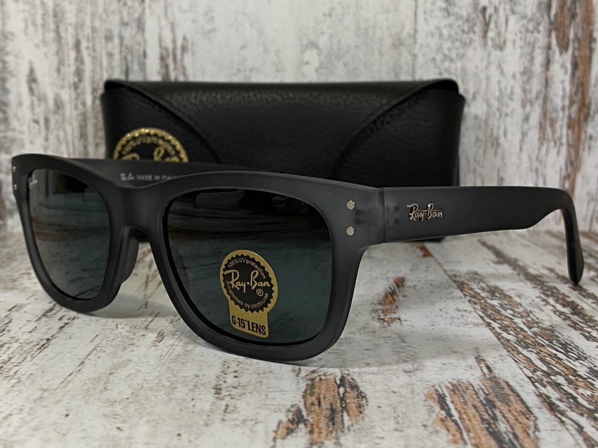 Ray-Ban サングラス ブラックスケルトン グレーレンズ 専用ケース付