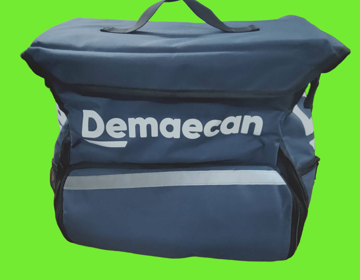 出前館配送バッグ　フードデリバリー用　保冷保温バッグ　使用品　やや汚れあり_1