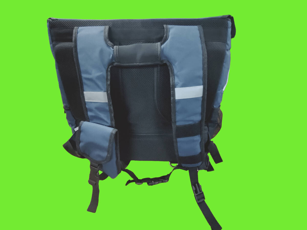 出前館配送バッグ　フードデリバリー用　保冷保温バッグ　使用品　やや汚れあり_2