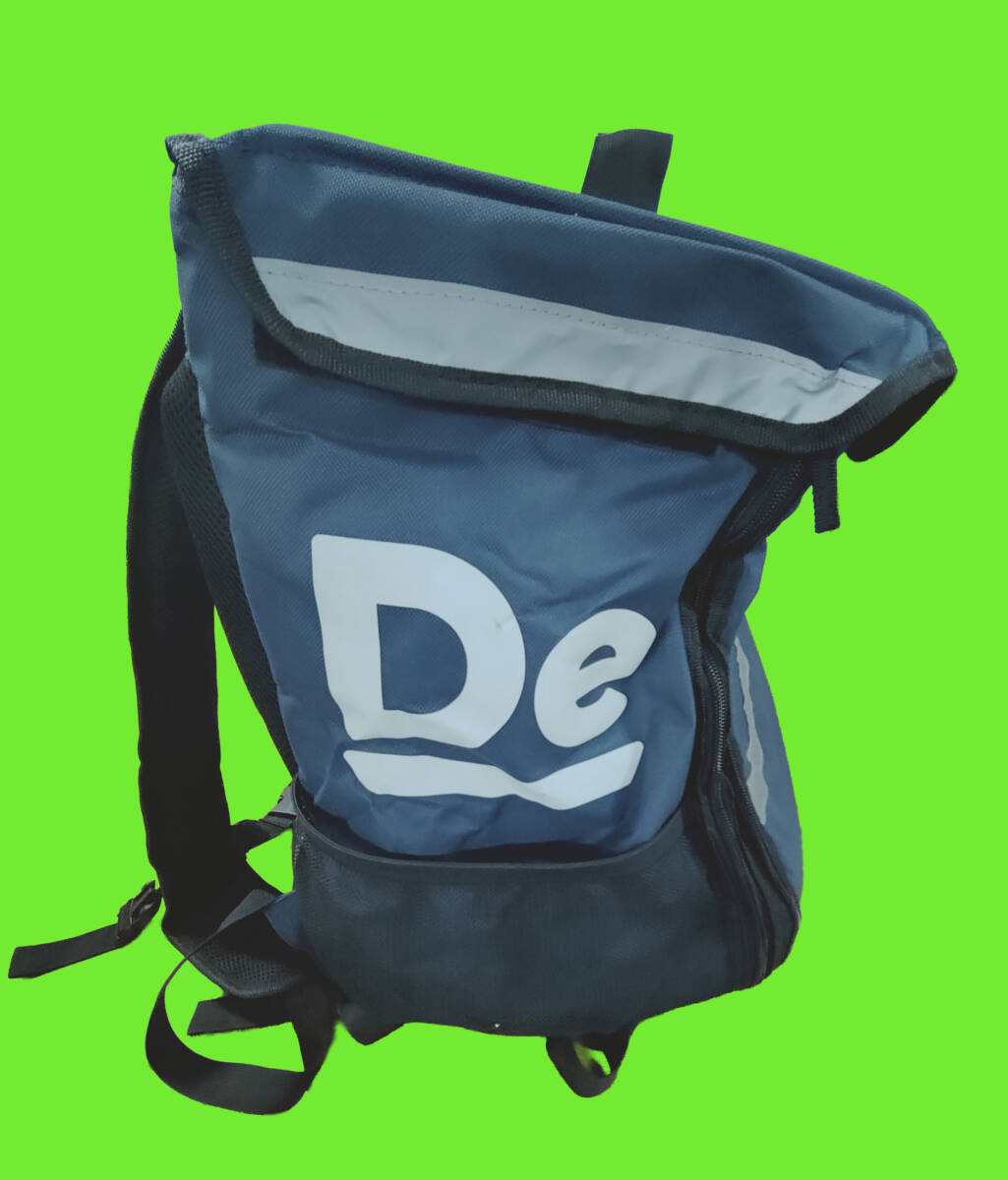 出前館配送バッグ　フードデリバリー用　保冷保温バッグ　使用品　やや汚れあり_4