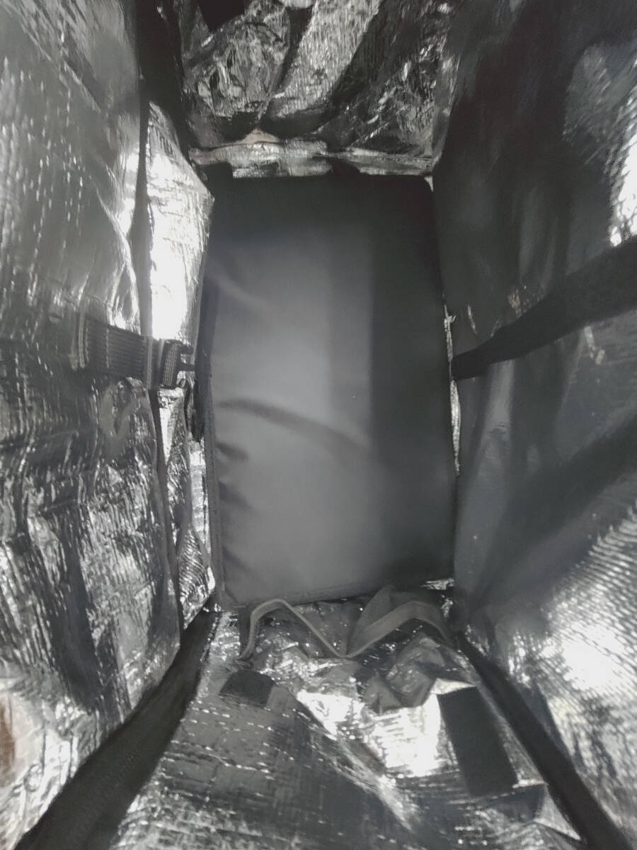 出前館配送バッグ　フードデリバリー用　保冷保温バッグ　使用品　やや汚れあり_6