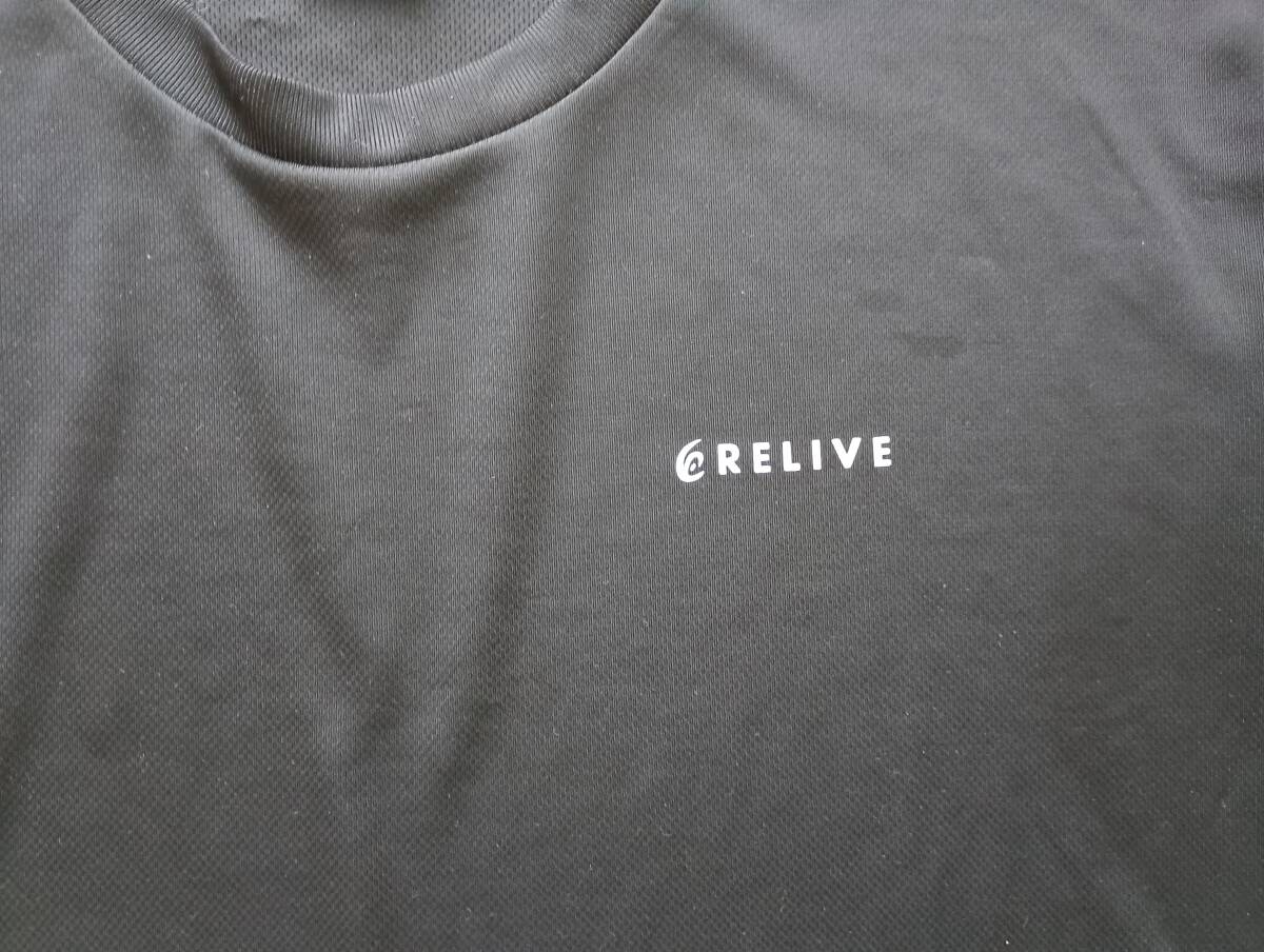 リライブシャツ　α　Tシャツ　メンズ　L　丸首　ポリエステル　ブラック_3