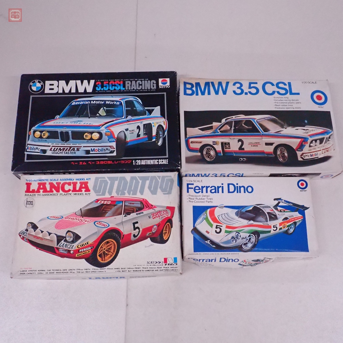 ジャンク 未組立 ENTEX 他 1/20 1/24 フェラーリ ディーノ/BMW 3.5CSL