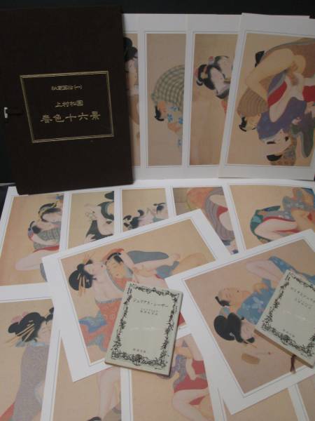 会員限定春画セット【上村松園 春色十六景】春本美人画地下本(印刷物