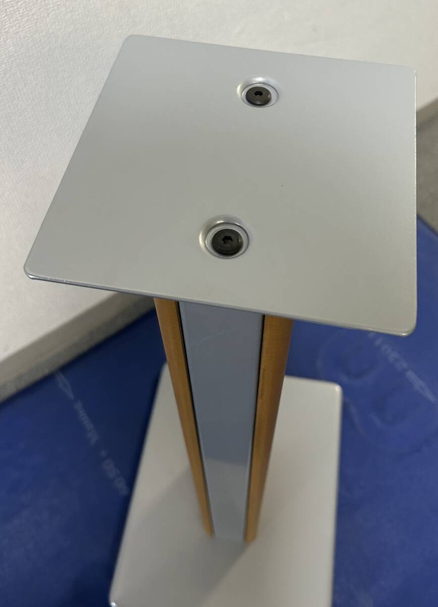 【希少＆販売終了品】美品【2本ペア】Sound Magic サウンドマジック スピーカースタンド RV24CS チェリーカラー/シルバー支柱/高さ610㎜ _4