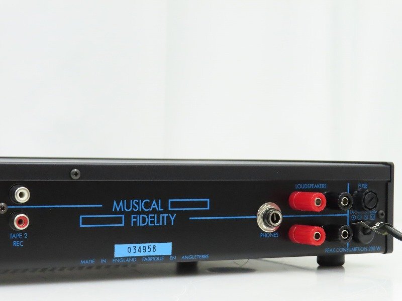□□MUSICAL FIDELITY B1 プリメインアンプ ミュージカルフィデリティ