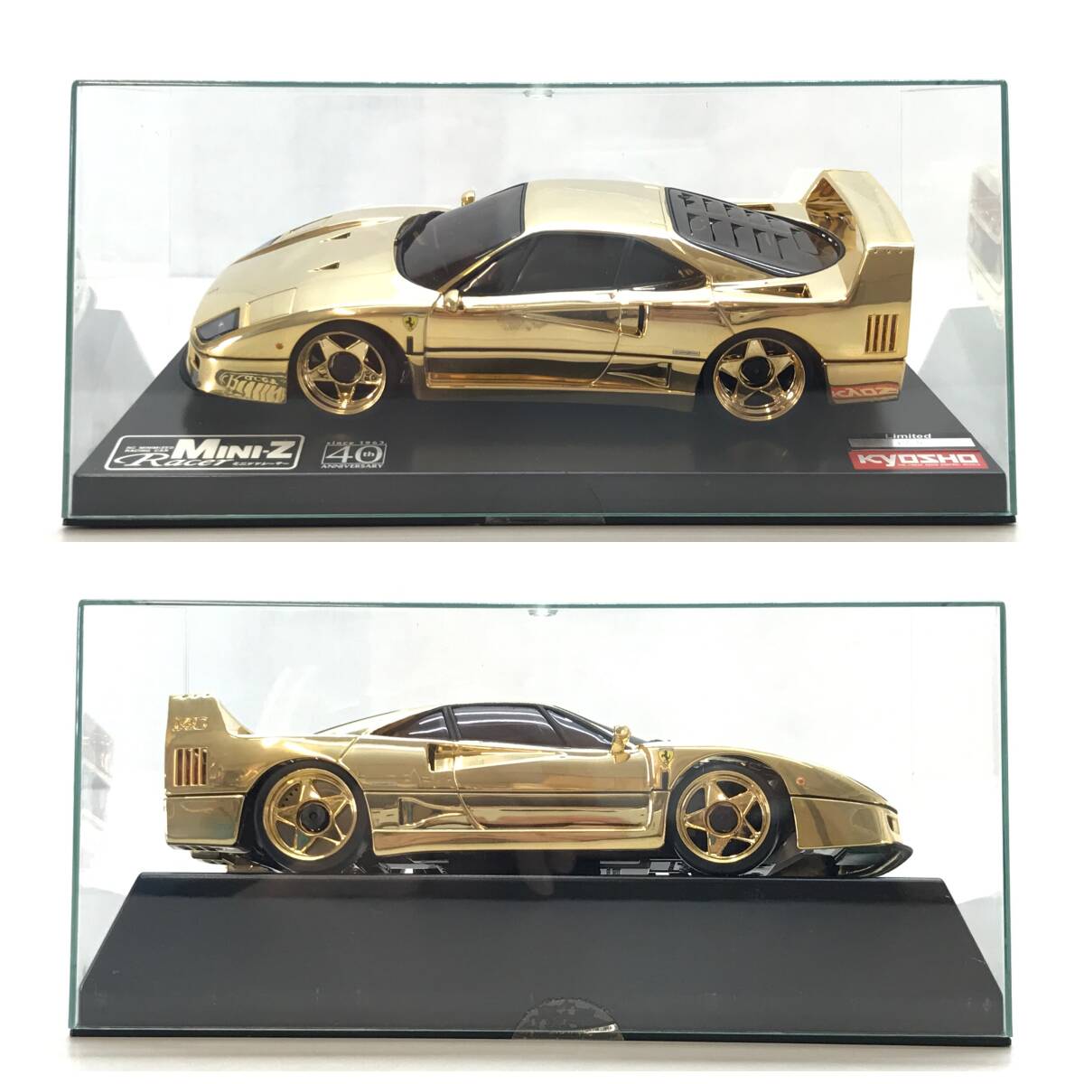 ☆中古品☆ KYOSHO 京商 ラジコン MINI-Z フェラーリ F40 ゴールド