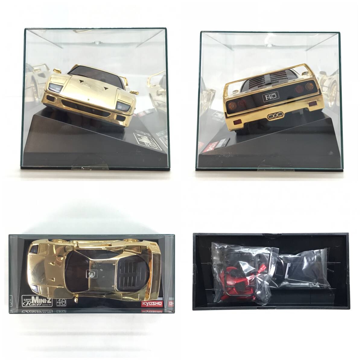 ☆中古品☆ KYOSHO 京商 ラジコン MINI-Z フェラーリ F40 ゴールド
