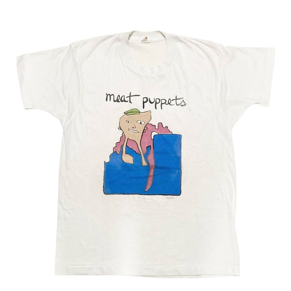 超絶レア ミートパペッツ MEAT PUPPETS 1987年製ヴィンテージ 80s 80年代 meat puppets Tシャツ ミートパペッツ カードコバーン