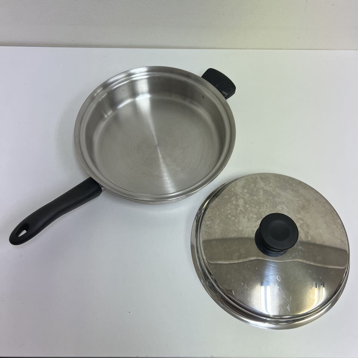 [0729-1Y] アムウェイ クィーンクックウェア Amway 蒸し器 片手鍋 両手鍋 調理器具 等 まとめて_8