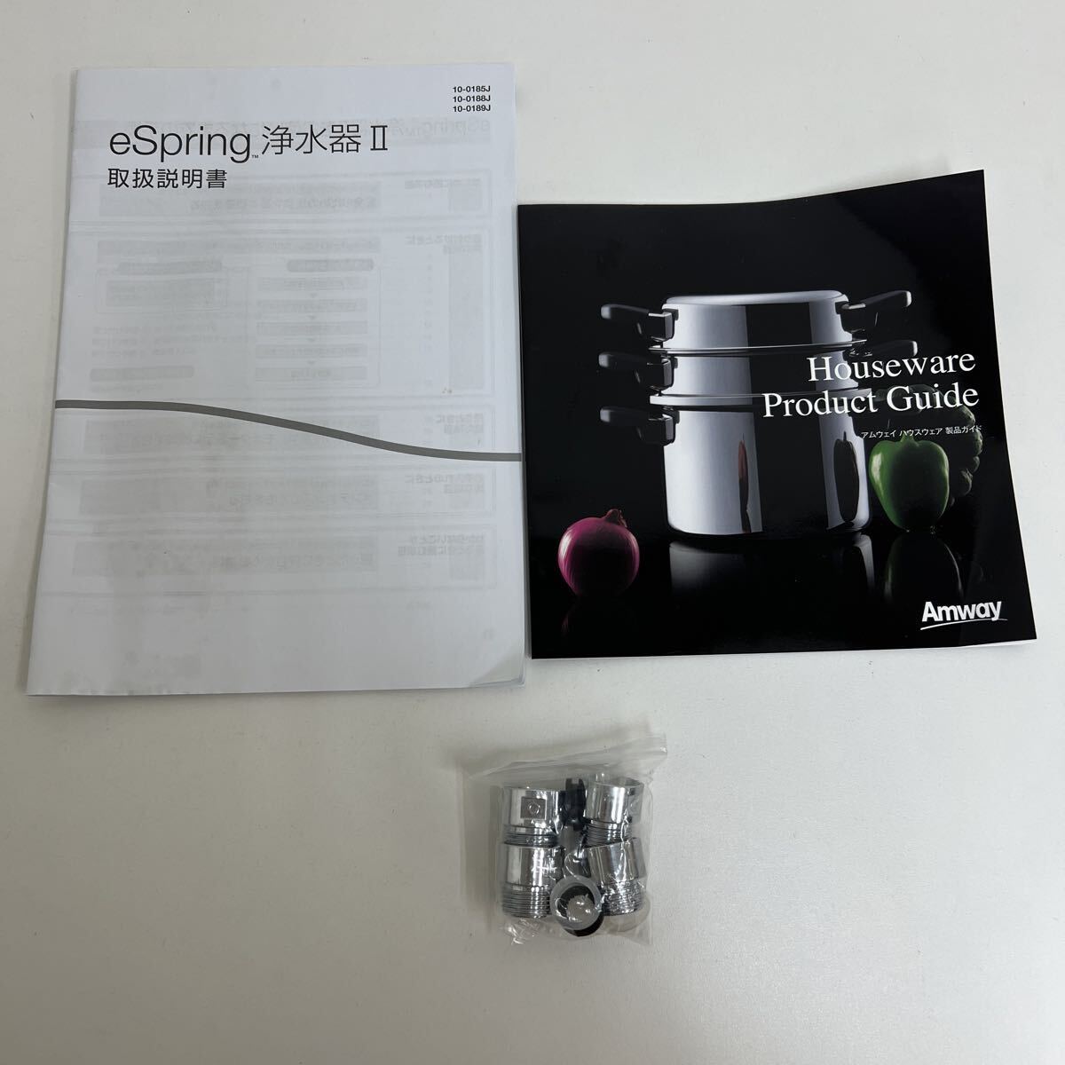 [0729-1Y] アムウェイ クィーンクックウェア Amway 蒸し器 片手鍋 両手鍋 調理器具 等 まとめて_9