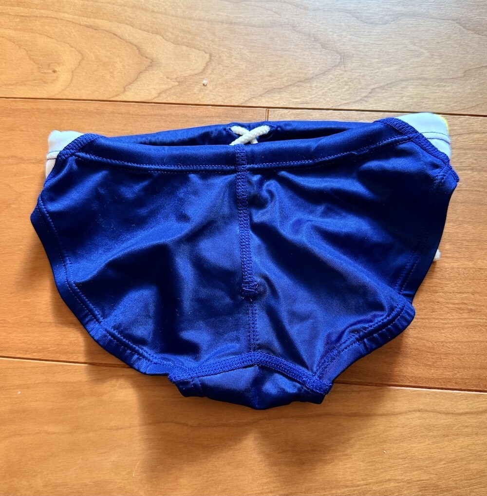美品】SPEEDO / アクアスペック/ ネイビー×イエロー / 140サイズ / 強