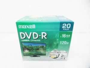 G6954●マクセル maxell 録画用 DVD-R 120分 20枚 DRD120WPE.20S●1-16倍速対応 インクジ