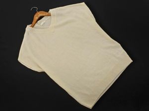 INDEX インデックス ウール混 Vネック ドルマン ニット セーター sizeM/アイボリー ◇■