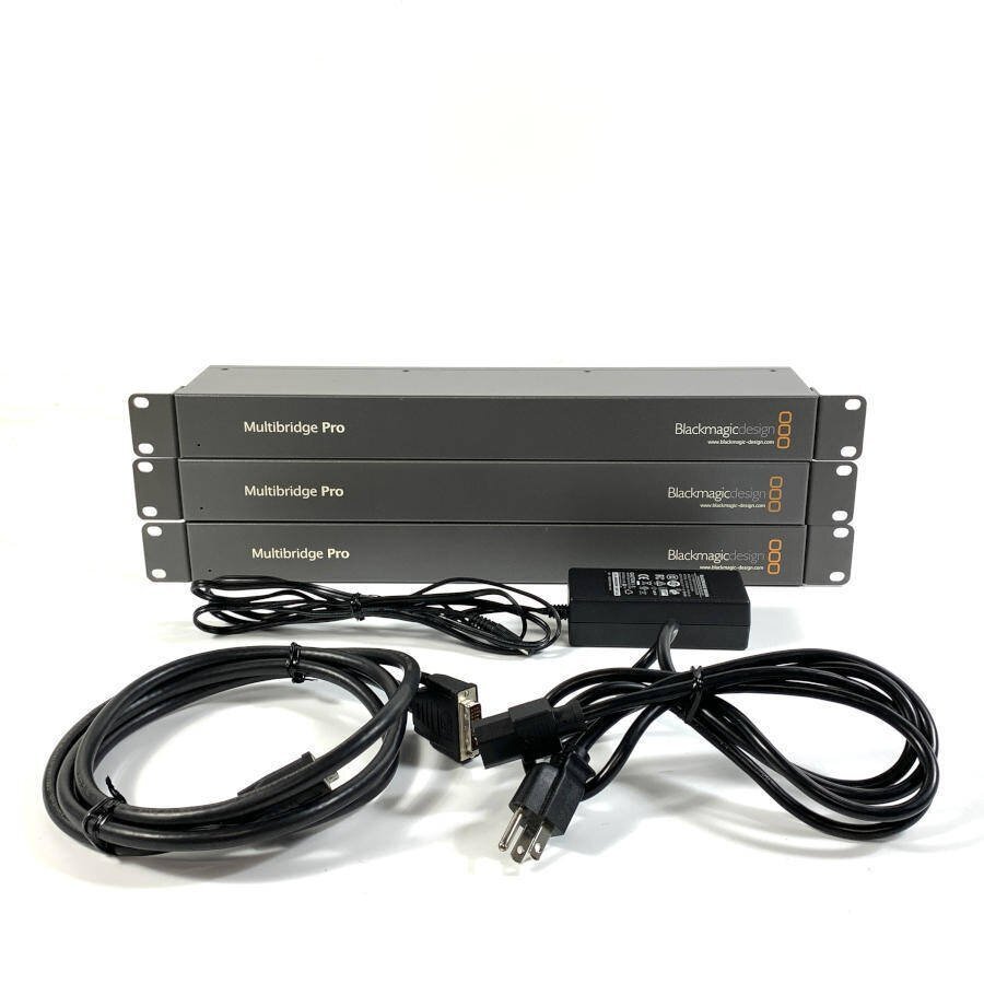 Blackmagic design ブラックマジックMultibridge Pro ビデオキャプチャー コンバーター 3台セット ACアダプタ ...
