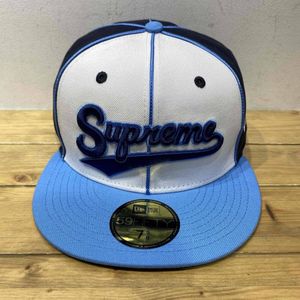 Supreme 25ss Piping Script Logo New Era (7-5/8 60.6cm) シュプリーム パイピングスク