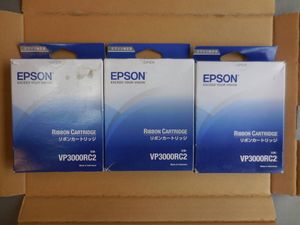未使用品【エプソン 純正】リボンカートリッジ ブラック 3個セット 【VP3000RC2】EPSON