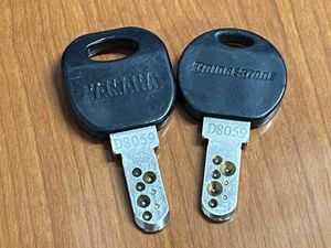 【D8059】ブリヂストン・ヤマハ共通 ディンプルキー ２本セット