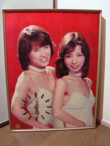 ピンクレディー　パネル時計 　昭和　アイドル　