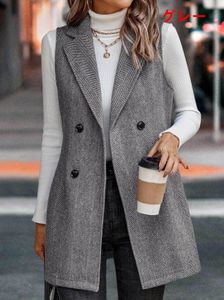 レディース ベスト フォーマルベスト カジュアルベスト コート アウター ノースリーブ チ