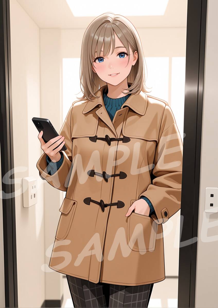 rw8-145 一点物 なるみ オリジナル A4 ポスター OLの日常 休日