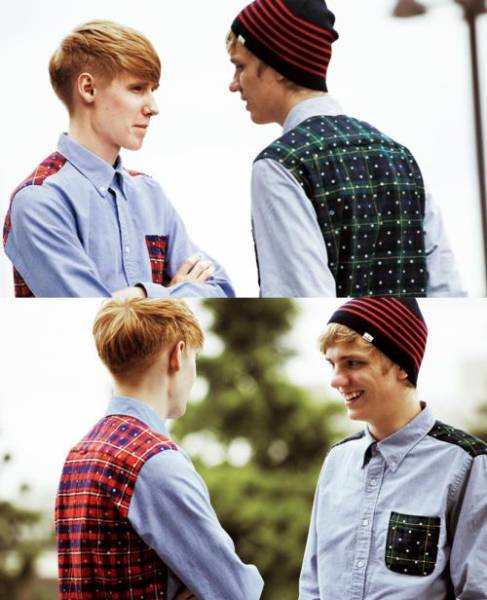 即決 2012AW uniform experiment ドットチェック 切替シャツ1