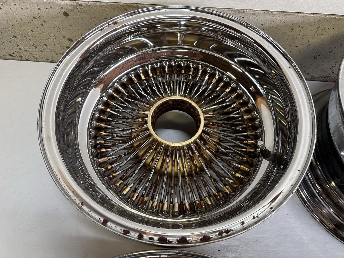 激アツ LA WIRE WHEEL ワイヤーホイール 15インチ 8J ワイヤー100本