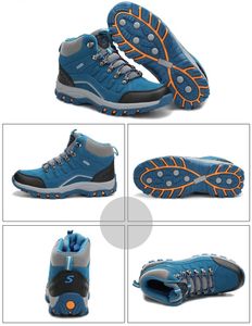 トレッキングシューズ 登山靴 ハイカット アウトドアハイキングシューズ 防水 防滑 耐磨