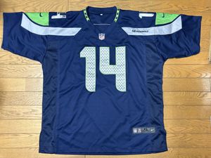 NFL SEATTLE SEAHAWKS #14 “METCALF” MEN’S JERSEY size-XL(着丈80身幅72) 中古 送料