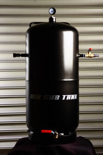 エアーサブタンク　47L　キャスター付き 予備タンク ★