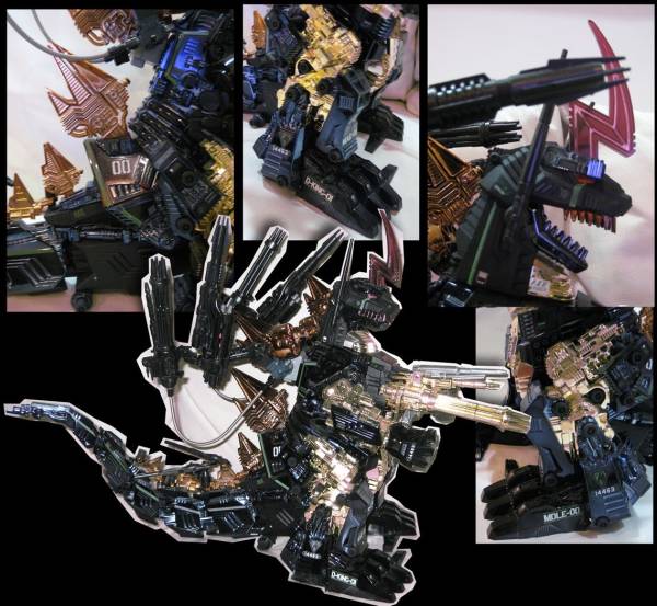 キングゴジュラス 組済み zoidsゾイド 組立クロムメッキ加工(ゾイド