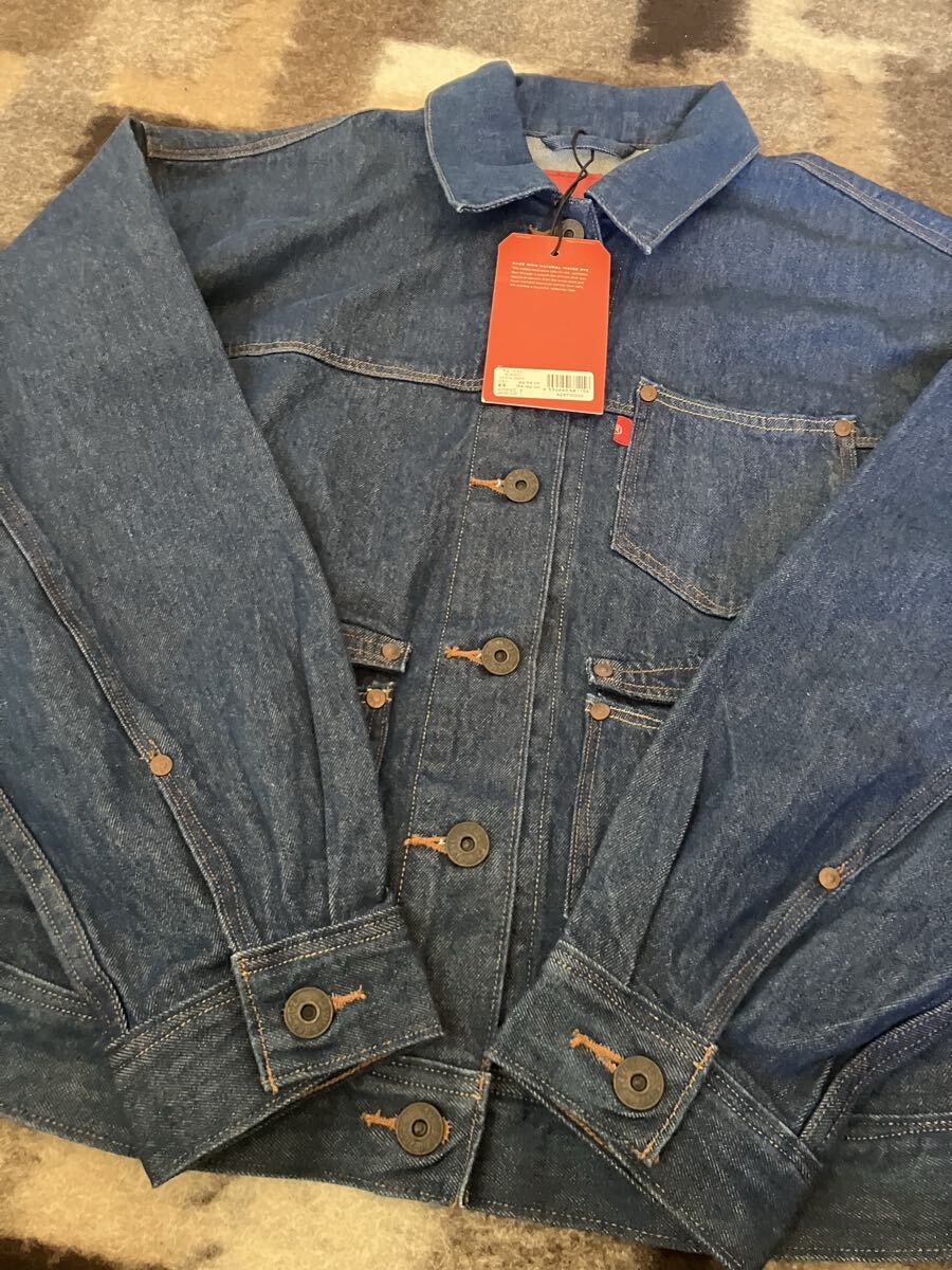 Levi's リーバイス デニムジャケット レッド ケミカルウォッシュ 新品未使用&送料無料】LEVI'S RED ウォッシュド デニムジャケット G