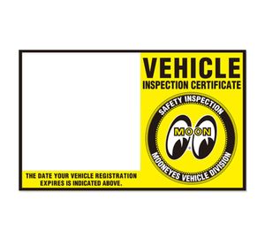 ムーンアイズ ステッカー 車検ステッカー インスペクション アメリカン おしゃれ かっこ